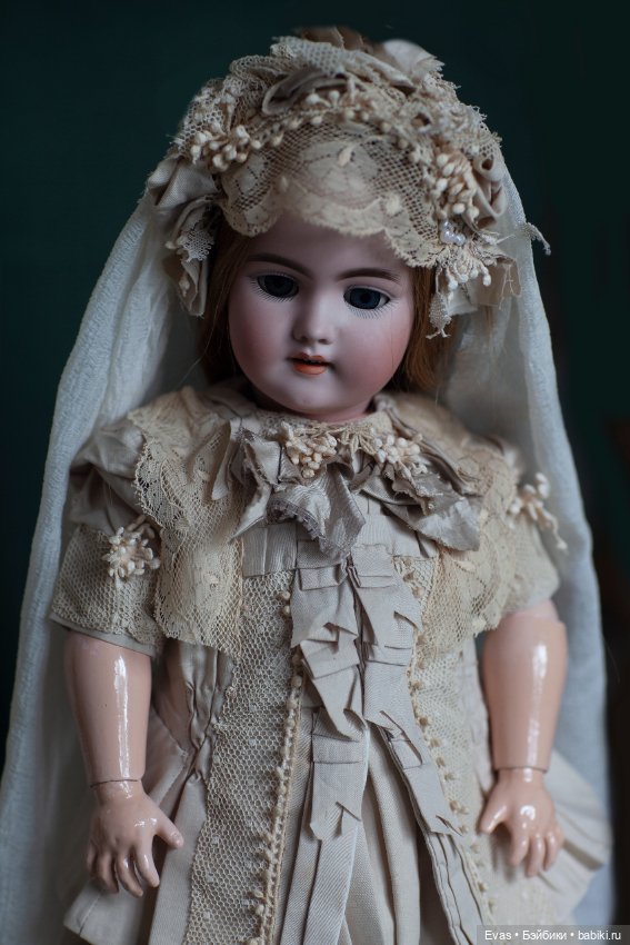 Свадебный Наряд для антикварной куклы