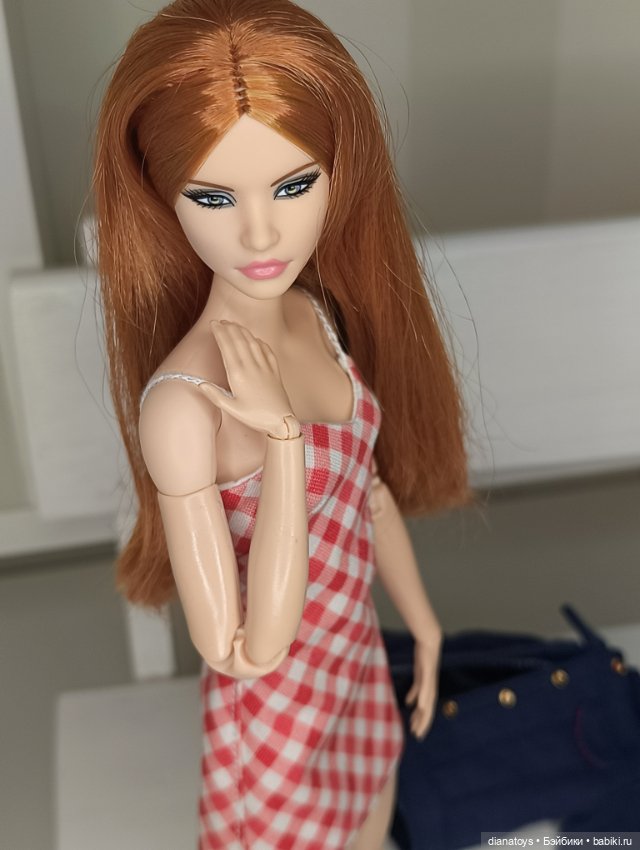 Одежда для кукол Барби джинсовая куртка и мини платье