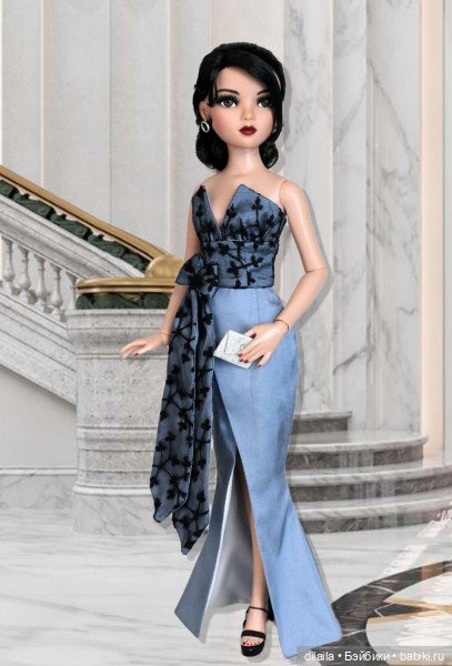 Выкройка PDF в натуральную величину / вечернее платье для куклы Ellowyne Элловайн Тоннер 40 см (фото 5)