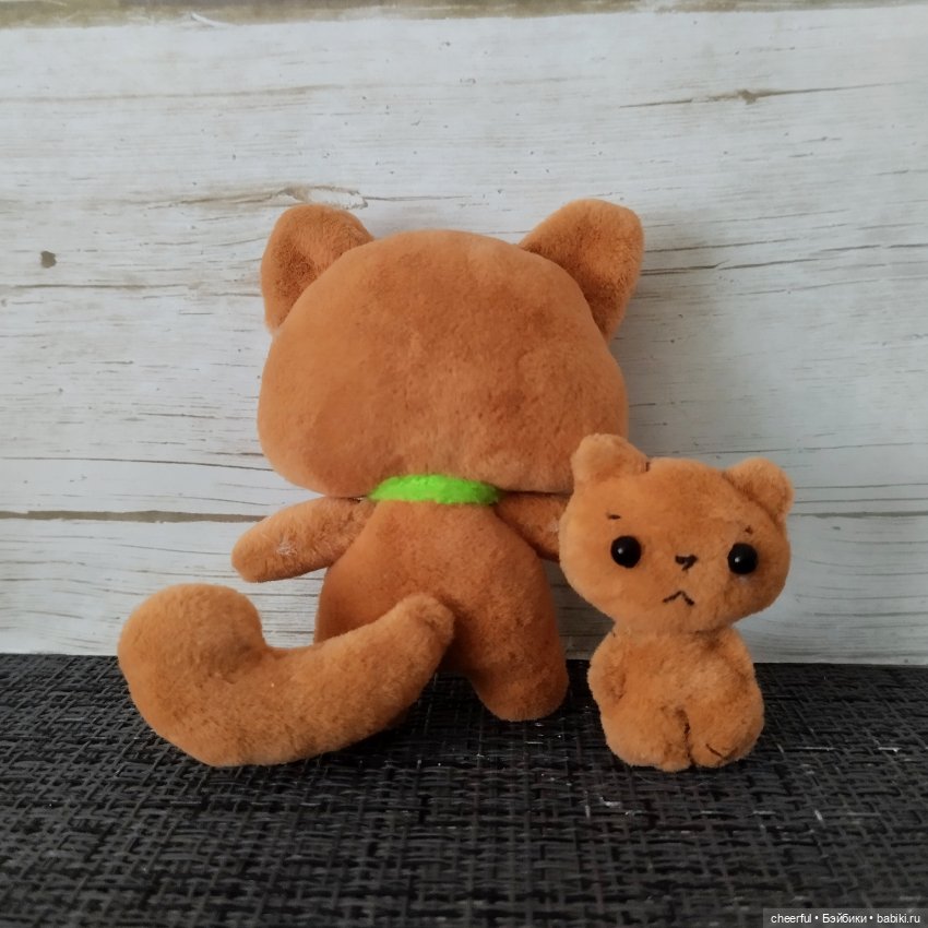 Кошка и котёнок ручной работы (фото 3)