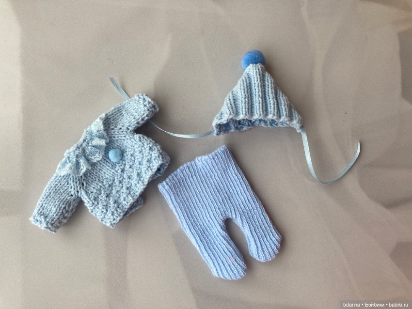 Вязанные комплекты для пупсов (фото 3)