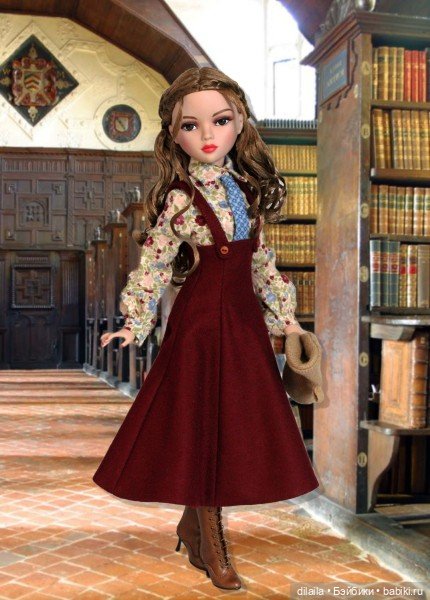 Выкройка PDF в натуральную величину / сарафан, блузка, берет для куклы Ellowyne Элловайн Тоннер 40см (фото 3)