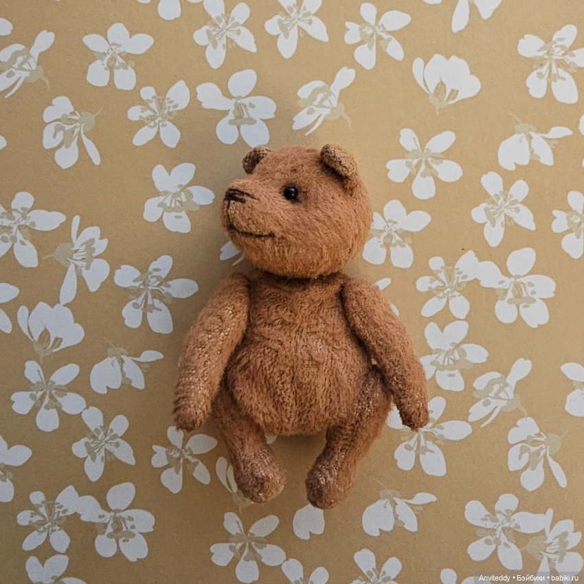 Микро мишка-мухоморчик — Авторские игрушки (фото 6)