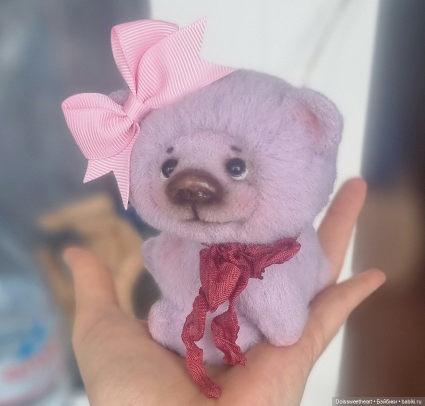 Лавандовый мишка — Авторские игрушки (фото 5)