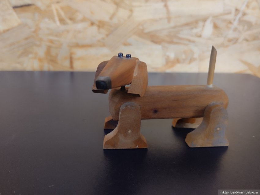 Деревянная собака такса Маленькая (фото 2)