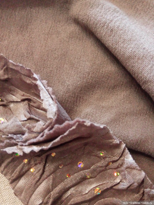 Шикарная ткань для кукольного рукоделия (фото 3)