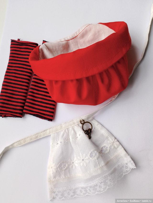 Красная шапочка комплект одежда для кукол (фото 2)