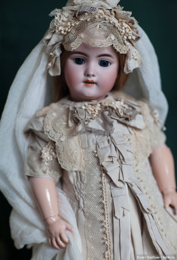 Свадебный Наряд для антикварной куклы (фото 5)