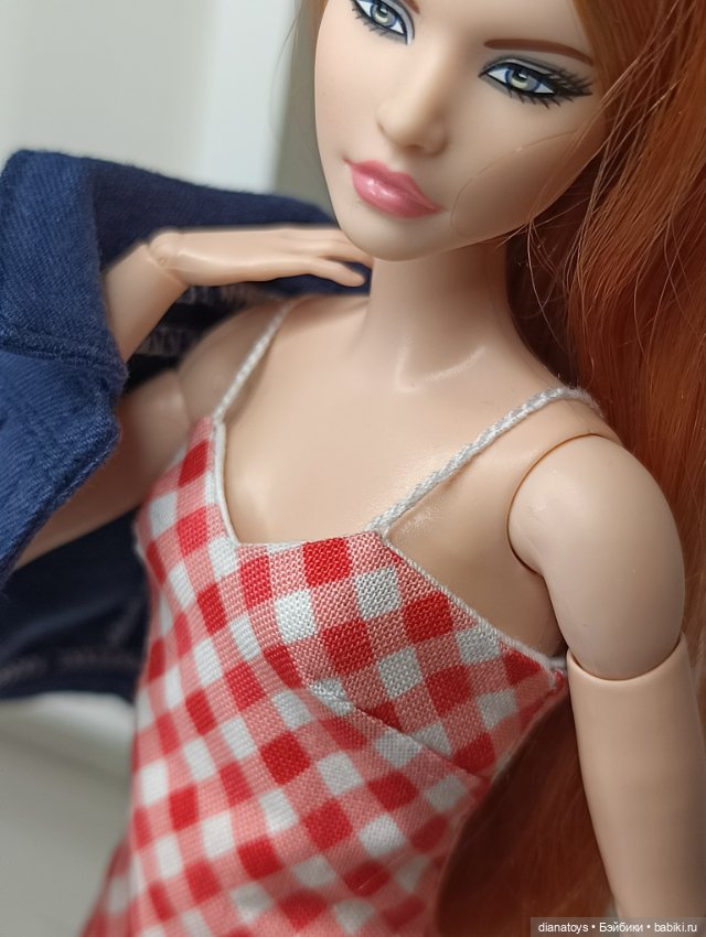 Одежда для Барби джинсовая куртка и мини платье