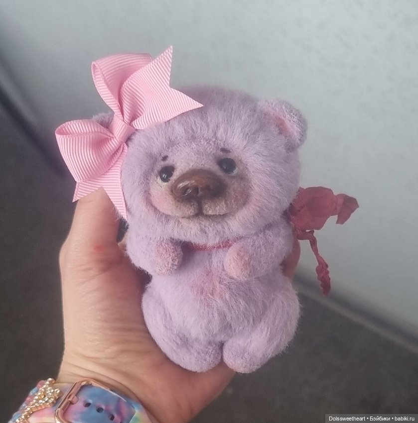 Лавандовый мишка — Авторские игрушки (фото 3)