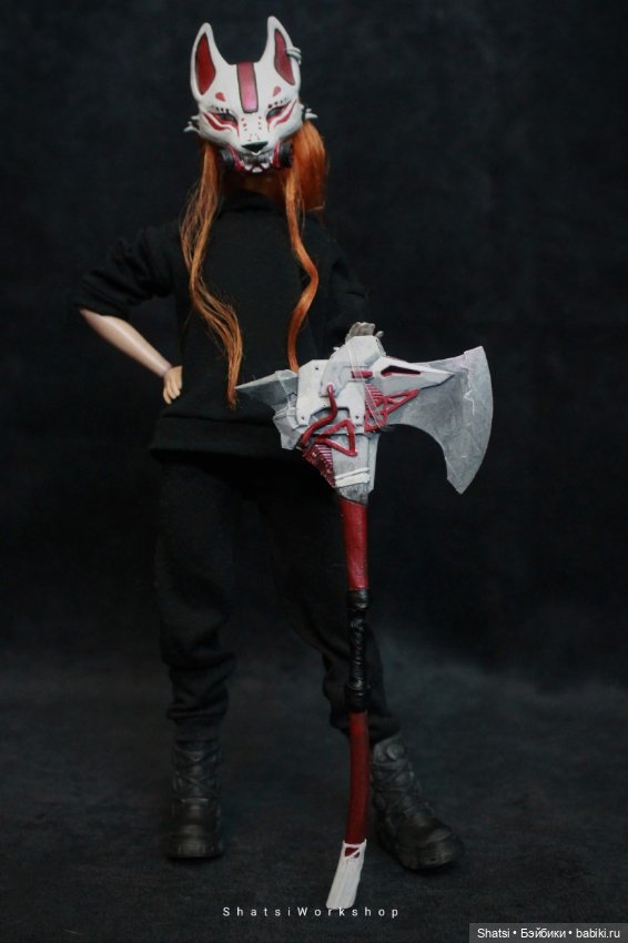 Меч и маска в стиле киберпанк (фото 4)