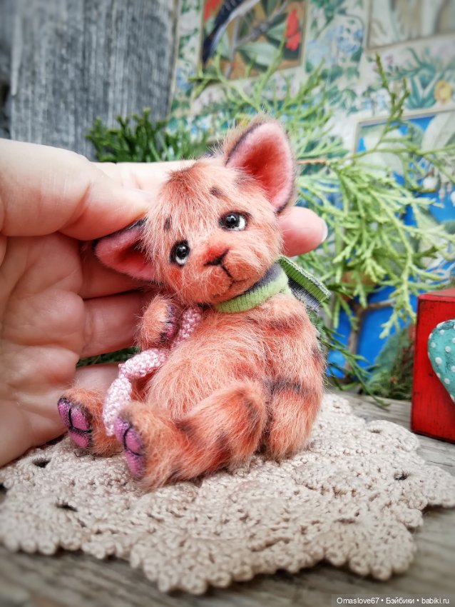 Полосатый котейка — Авторские игрушки