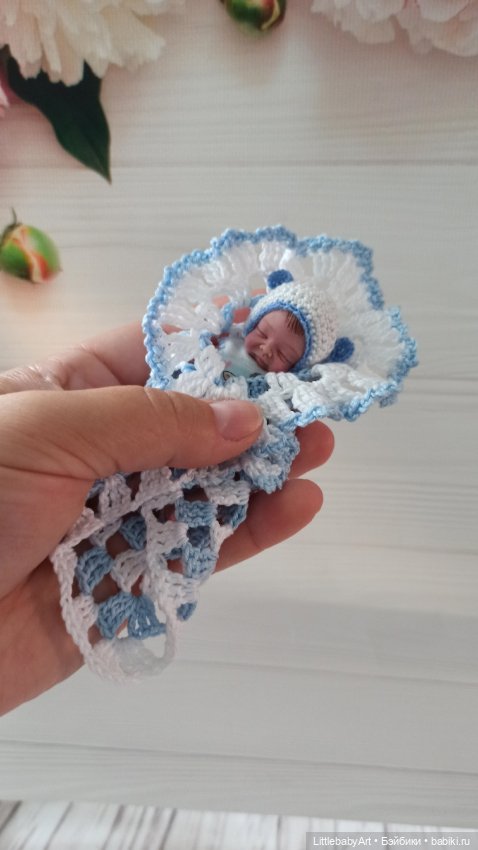 Силиконовый малыш 8 см — Авторские куклы