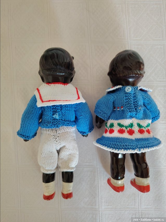 Темнокожие куколки ГДР из композита (фото 4)