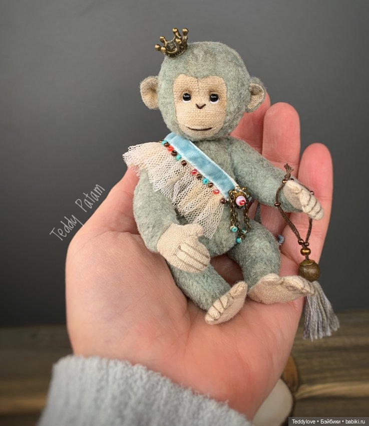 Тедди обезьянка — Авторские игрушки (фото 6)