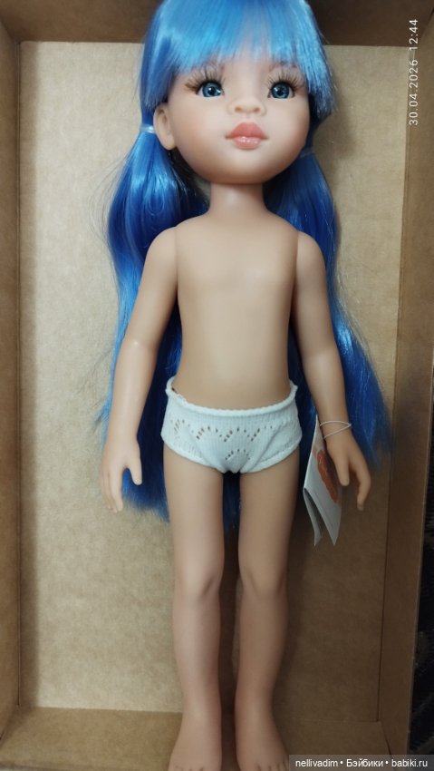 Кукла Лиу с голубыми волосами от Паола Рейна ( Paola Reina ) (фото 4)