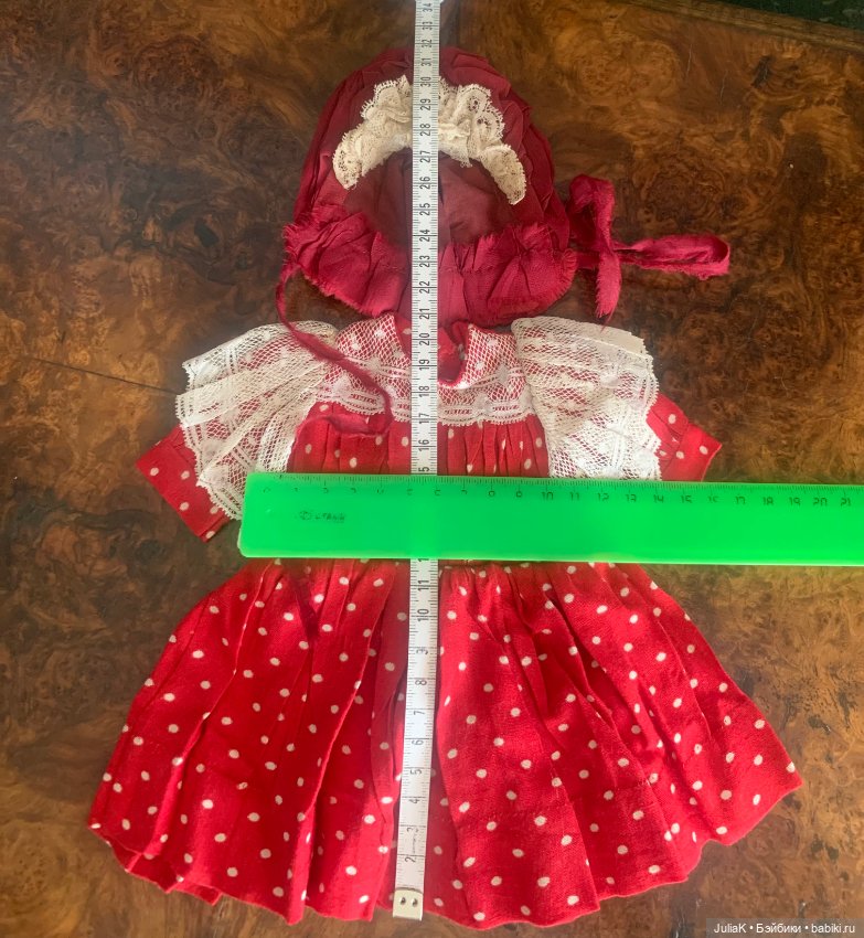 Платье и шляпка для антикварной куклы (фото 5)