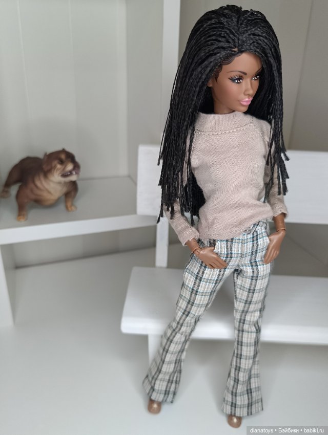 Комплект одежды для кукол Барби Брюки и лонгслив (фото 2)
