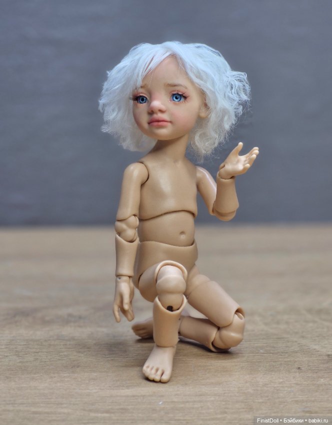Авторская шарнирная кукла Пуговка (фото 7)