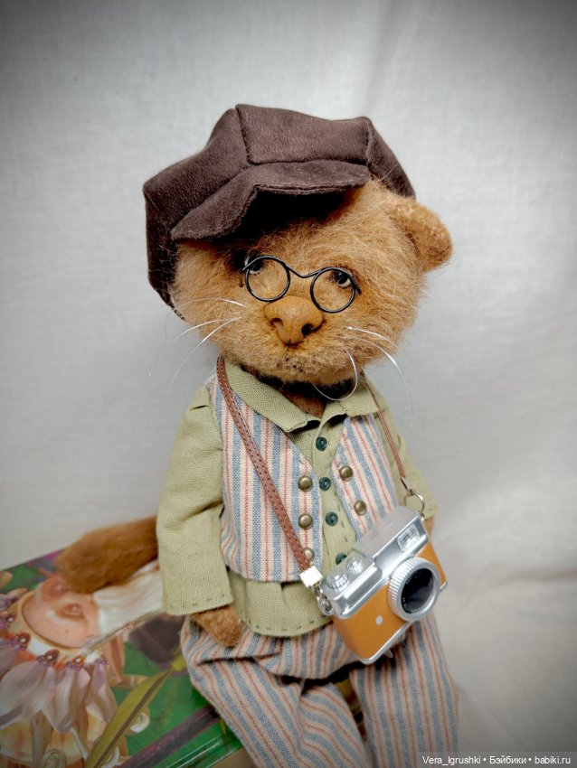 Кот с фотоаппаратом — Авторские игрушки (фото 4)