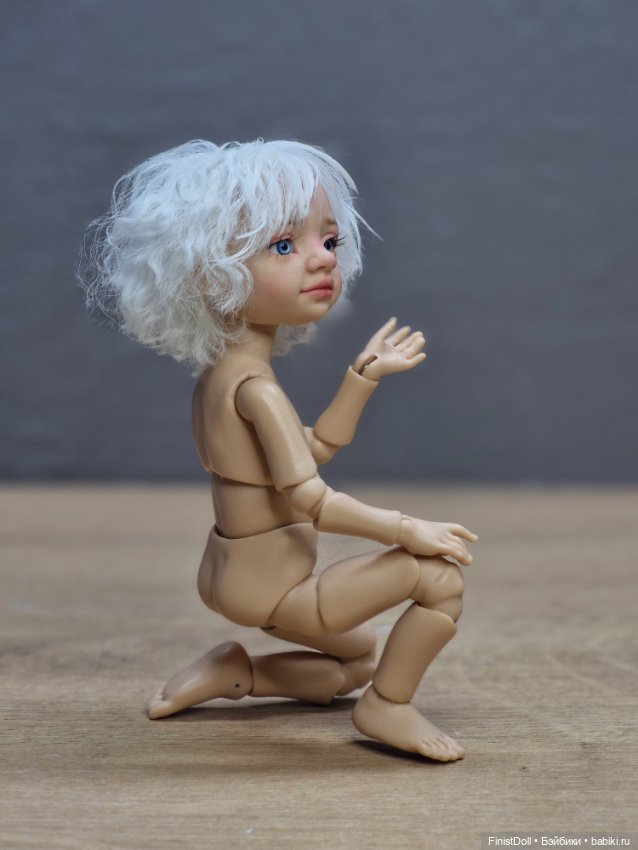 Авторская шарнирная кукла Пуговка (фото 8)