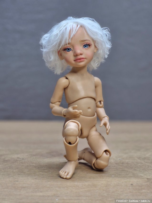 Авторская шарнирная кукла Пуговка (фото 6)