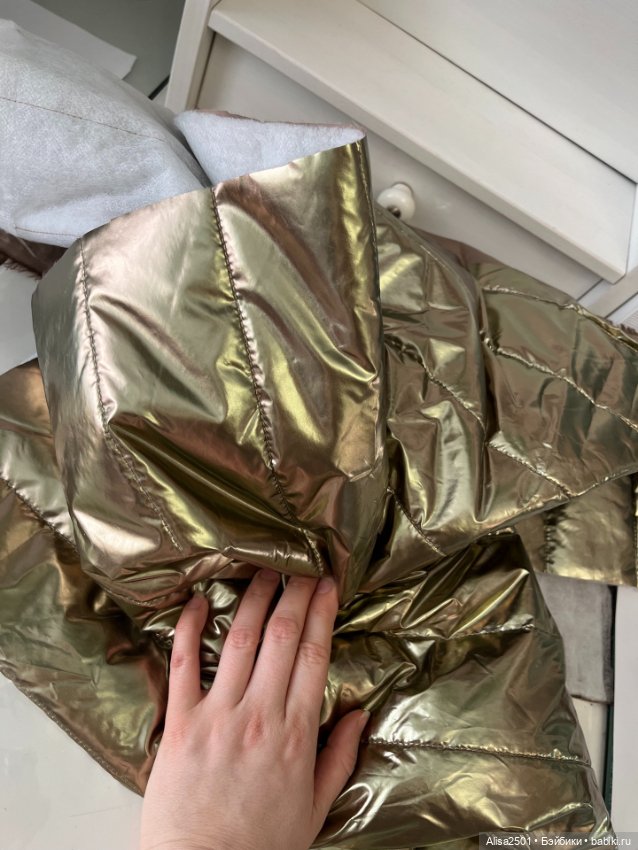 Плащевая золотая — Ткани (фото 6)