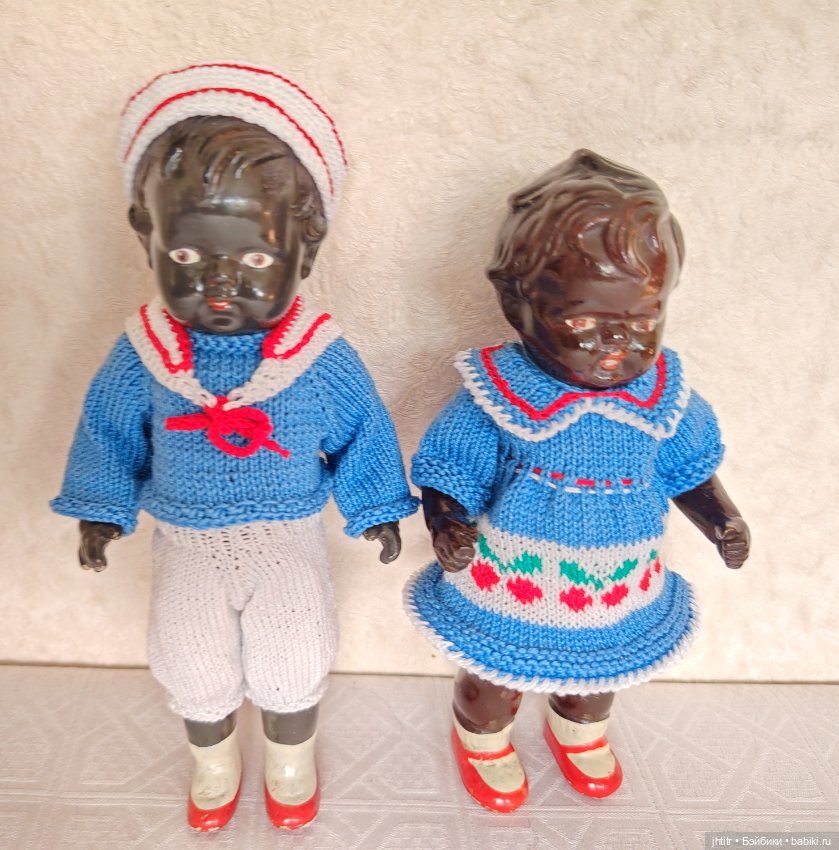 Темнокожие куколки ГДР из композита (фото 5)