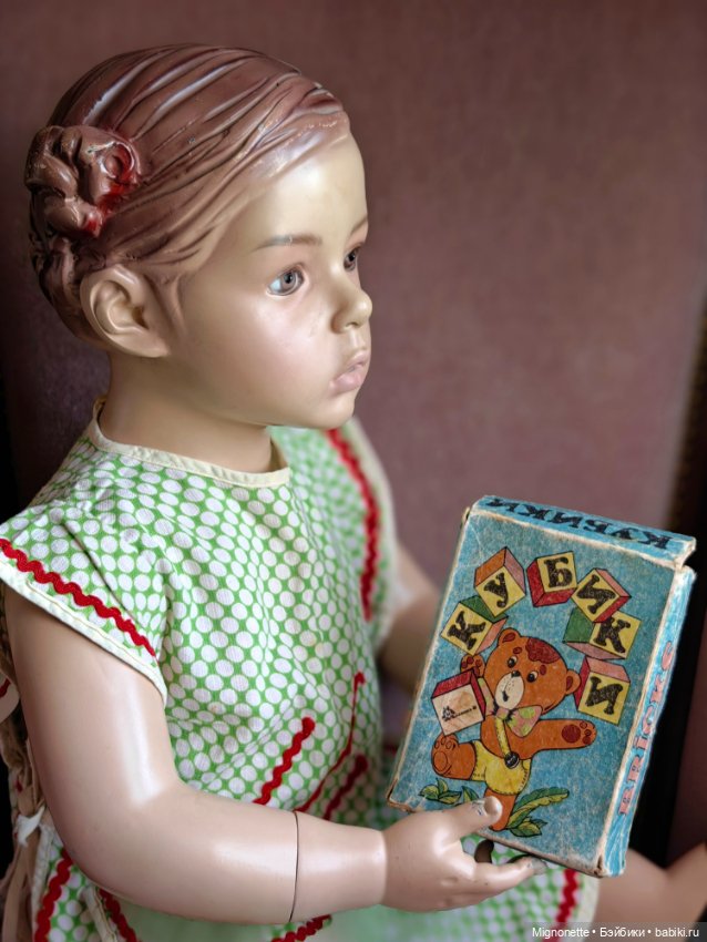 Иветта с кубиками — Винтажные куклы и игрушки детства (фото 7)