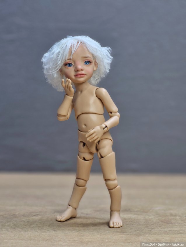 Авторская шарнирная кукла Пуговка (фото 4)