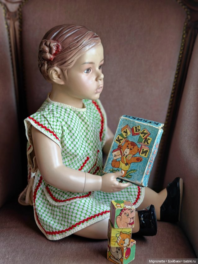 Иветта с кубиками — Винтажные куклы и игрушки детства (фото 5)