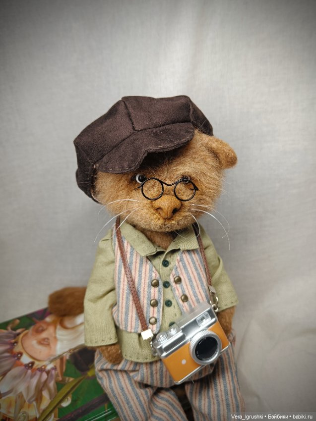 Кот с фотоаппаратом — Авторские игрушки (фото 2)