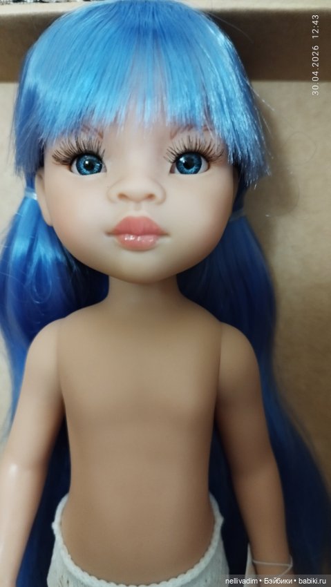 Кукла Лиу с голубыми волосами от Паола Рейна ( Paola Reina )
