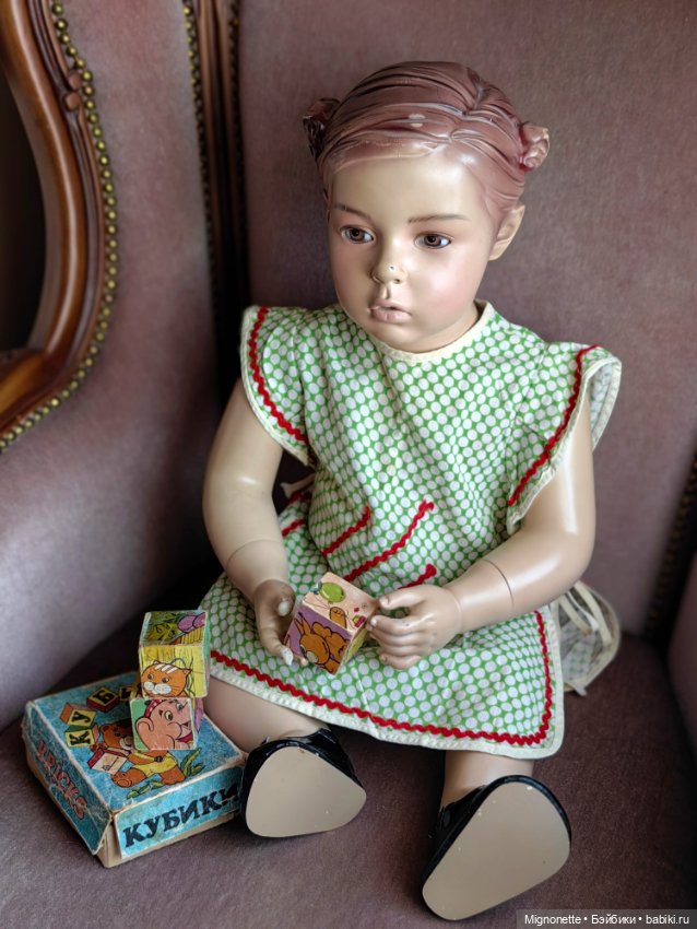 Иветта с кубиками — Винтажные куклы и игрушки детства (фото 3)