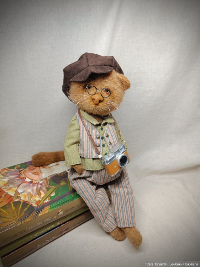 Кот с фотоаппаратом — Авторские игрушки (фото 3)