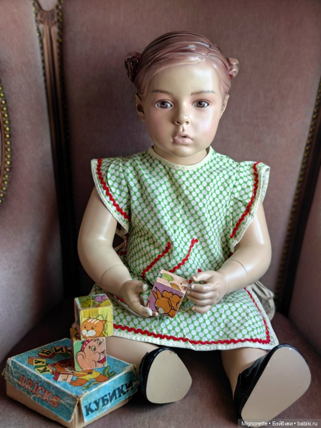 Иветта с кубиками — Винтажные куклы и игрушки детства (фото 2)