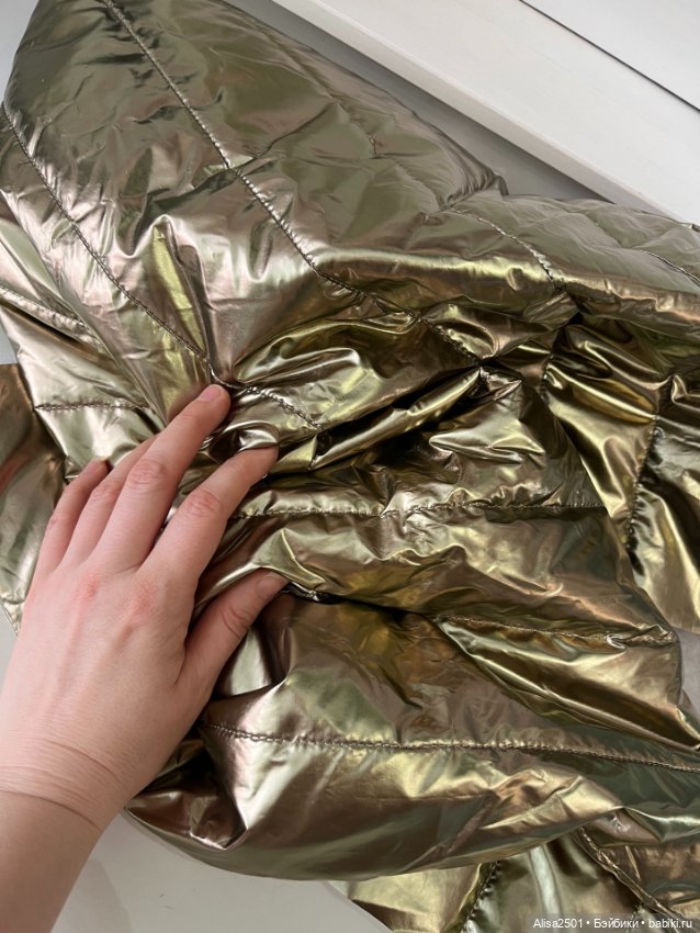 Плащевая золотая — Ткани (фото 3)