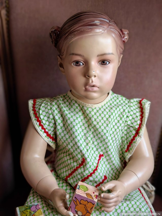 Иветта с кубиками — Винтажные куклы и игрушки детства