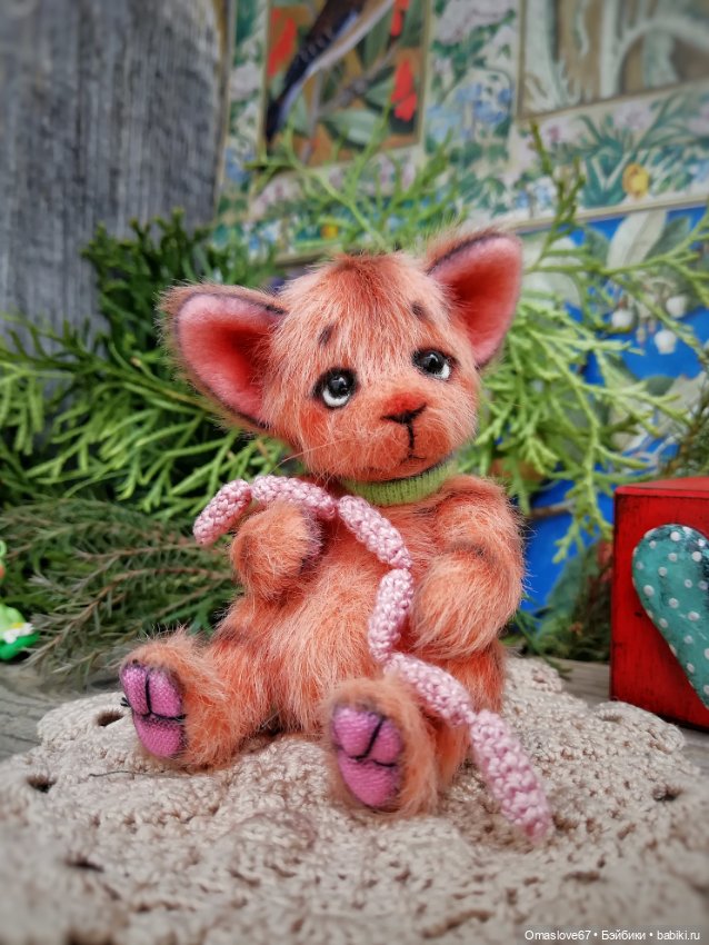 Полосатый котейка — Авторские игрушки (фото 9)