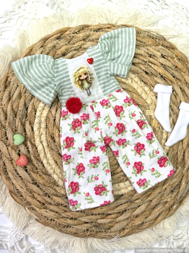 Комбинезон и носочки для Блайз одежда Blythe (фото 7)