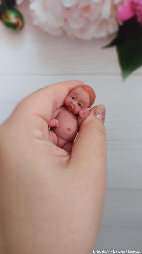 Рыжулька 8 см — Авторские куклы (фото 3)