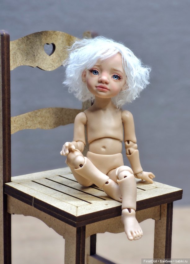 Авторская шарнирная кукла Пуговка (фото 3)