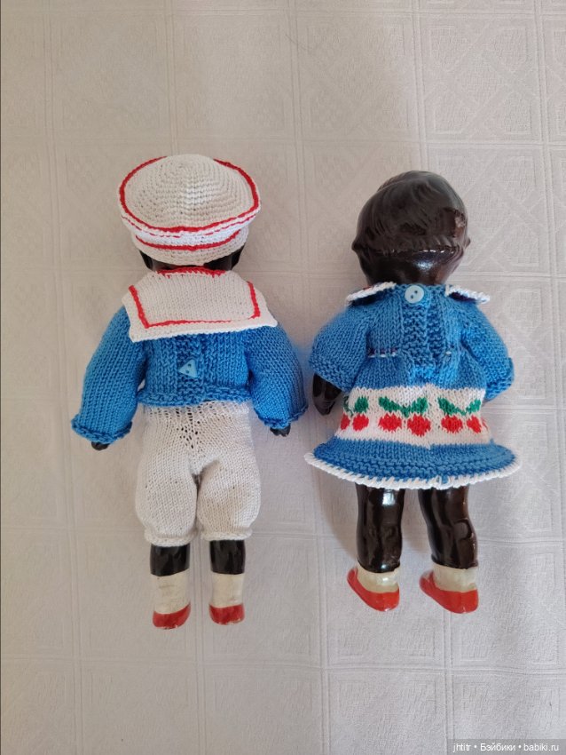 Темнокожие куколки ГДР из композита (фото 3)
