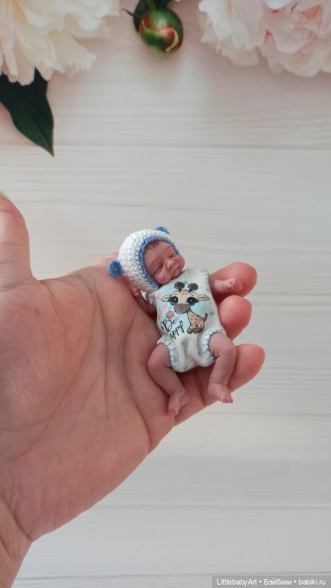 Силиконовый малыш 8 см — Авторские куклы (фото 3)