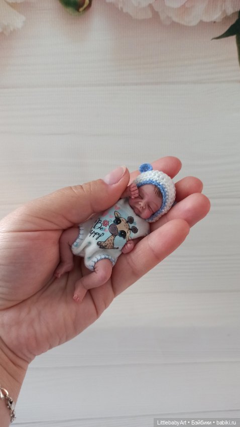 Силиконовый малыш 8 см — Авторские куклы (фото 2)