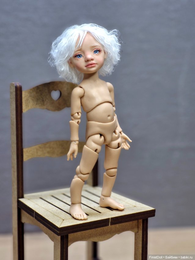 Авторская шарнирная кукла Пуговка (фото 2)