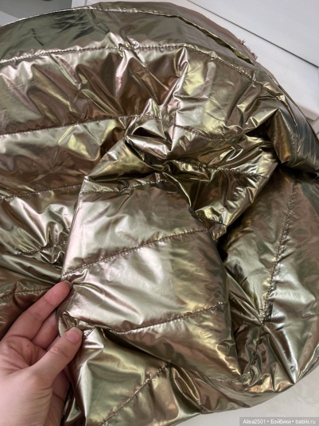 Плащевая золотая — Ткани (фото 4)