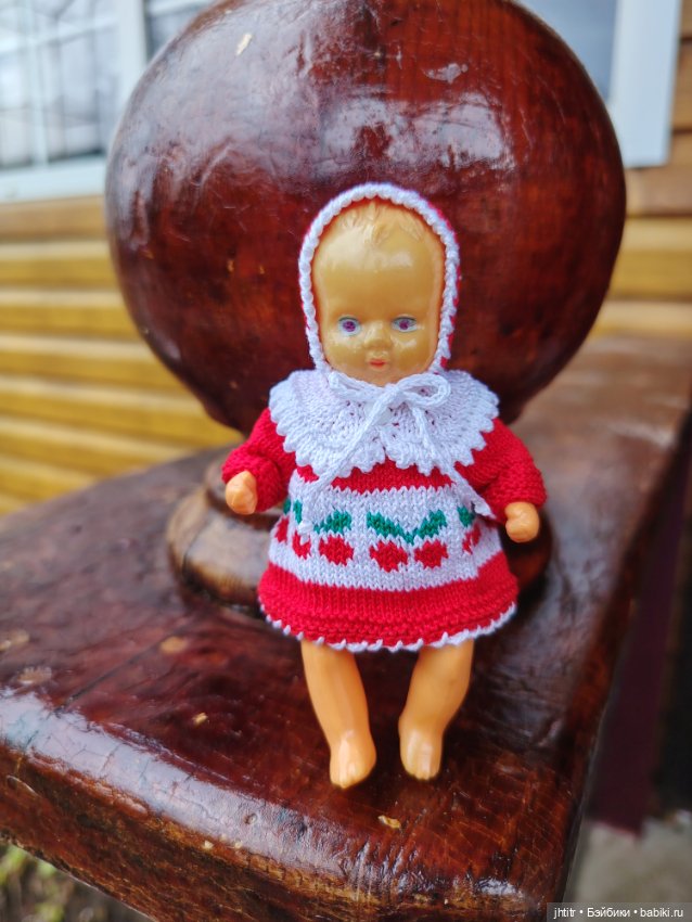 Пупс целлулоидный в комплекте ручной работы