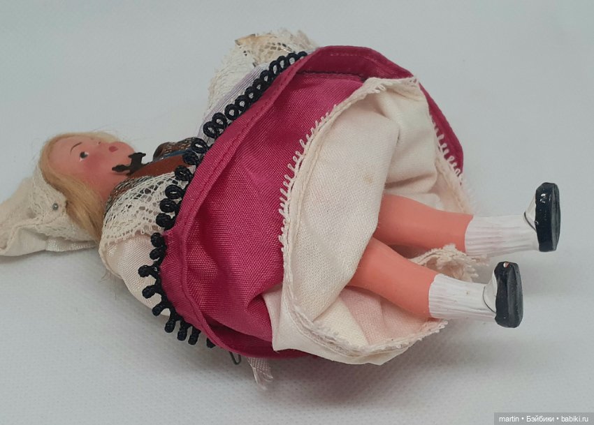 Кукла Petitcollin.Франция.Целлулоид.Миниатюра (фото 4)