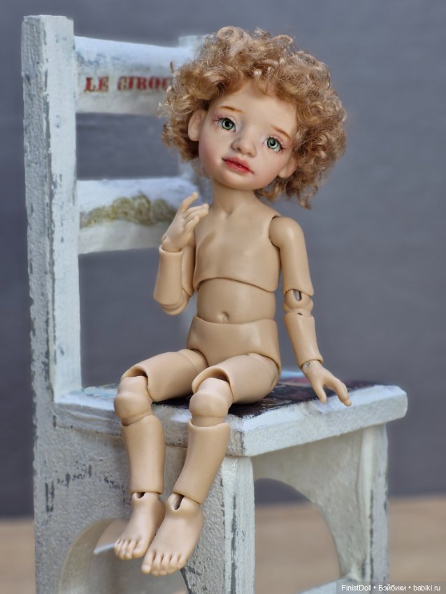 Авторская шарнирная кукла Пуговка (фото 4)